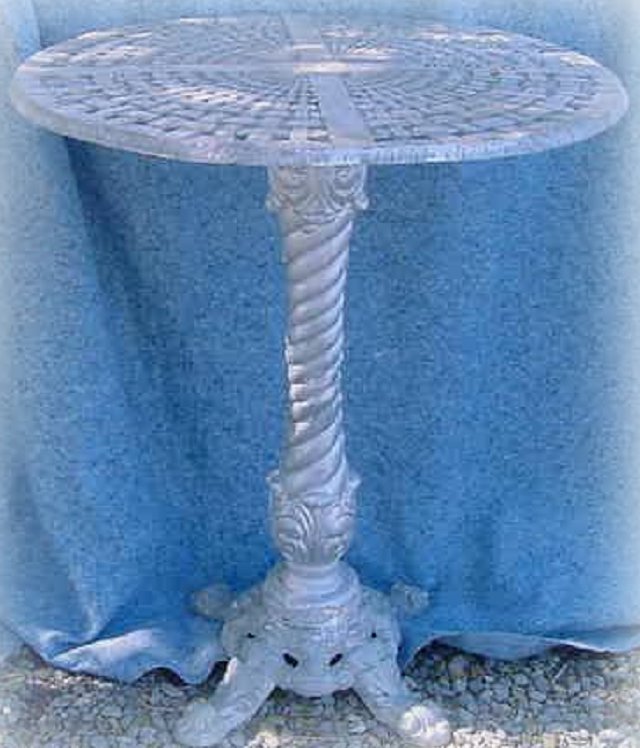 cast aluminum bar table