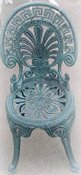 Cast aluminum Aztec dining chair, model A-5032