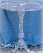 Cast aluminum basket weave bar table, model A-5112