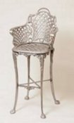 Basket Weave cast aluminum kitchen stool, item A-5212K