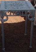 Cast aluminum Dolphin console table, model A-5123.1