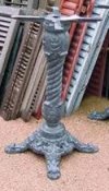 Cast aluminum pedestal table base, top not included, item A-5050