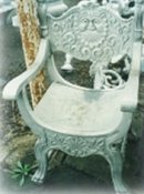 Poseidon cast aluminum dining chair, model A-2441