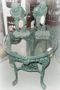Cast aluminum pub table base, item A-5150