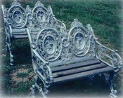 Two Seasons cast aluminum bench, item A-2100