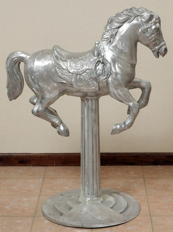 cast aluminum carousel horse