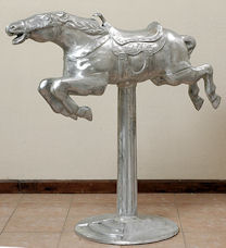 pony express running carousel horse