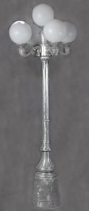five light victorian street lamp