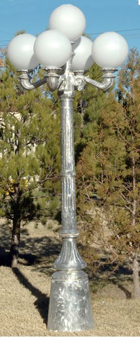 aluminum basket weave design street lamp