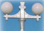 broadway street lamp top detail with globes up