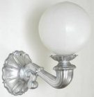 cast aluminum victorian wall lamp