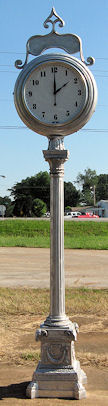 antique reproduction presidential street clock with rams base