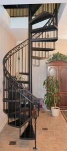 wrought iron spiral staircase