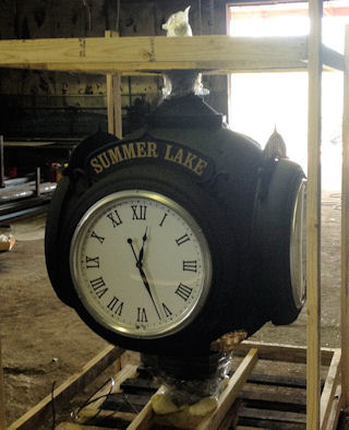 4 dial clock case with roman numerals
