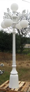 horse design street lamp with 5 lights