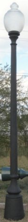 cast aluminum birchwood street lamp with bridgestone ballast holder