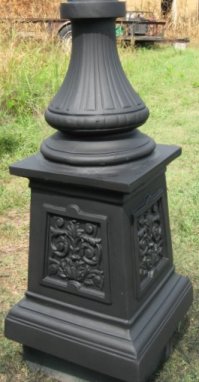 cast aluminum urn base