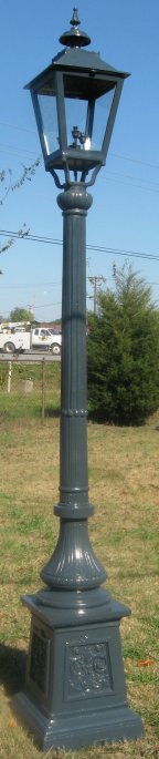 traditional street lamp made from aluminum with berlin lantern