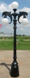 triple light dolphin street lamp