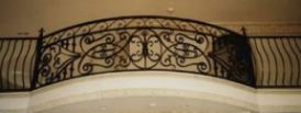 hand forged wrought iron railing